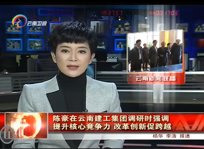 《云南新闻联播》报路陈豪省长到集团调研