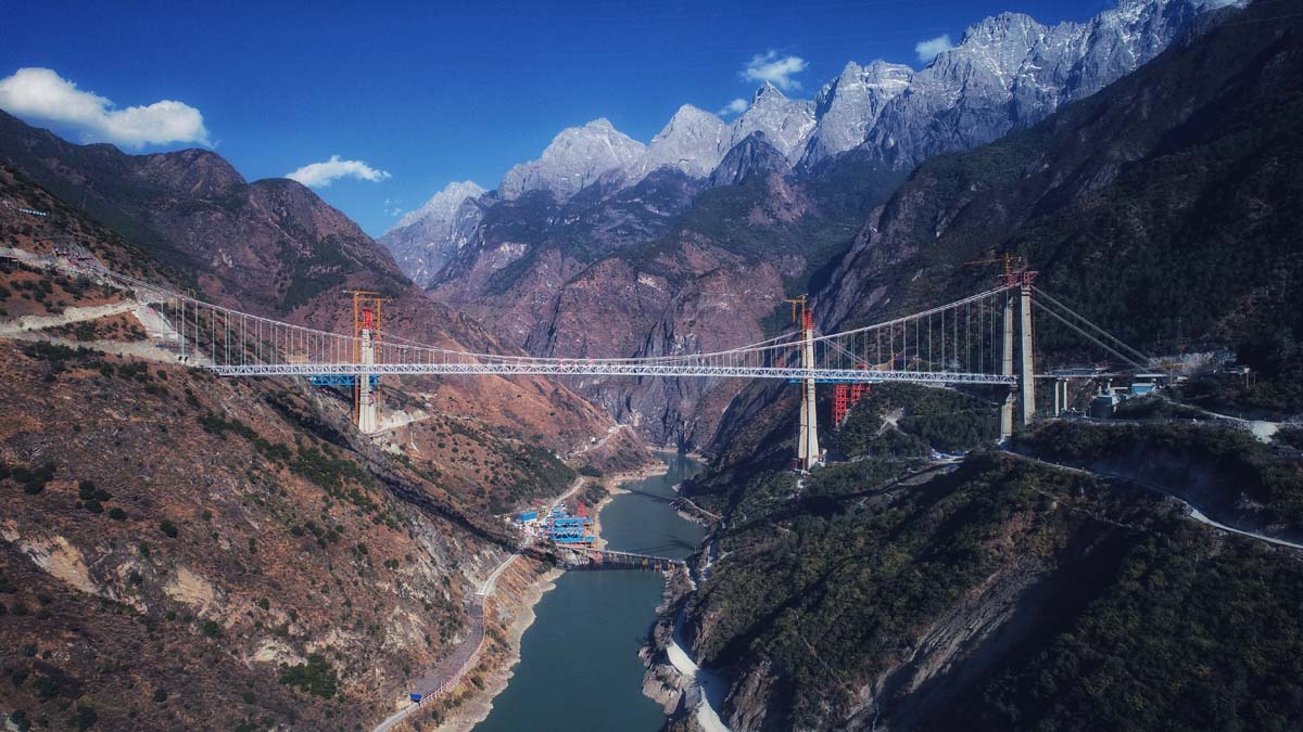 香丽高快虎跳峡金沙江特大桥